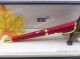 2019 New Mont Blanc Muses Marilyn Monroe Gold Clip Red Fineliner Pen (4)_th.jpg